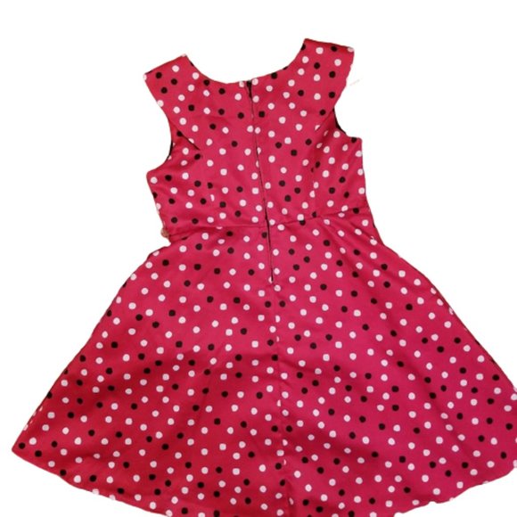 Kids Red Polka Dot  Disorderly dress - Picture 2 of 4